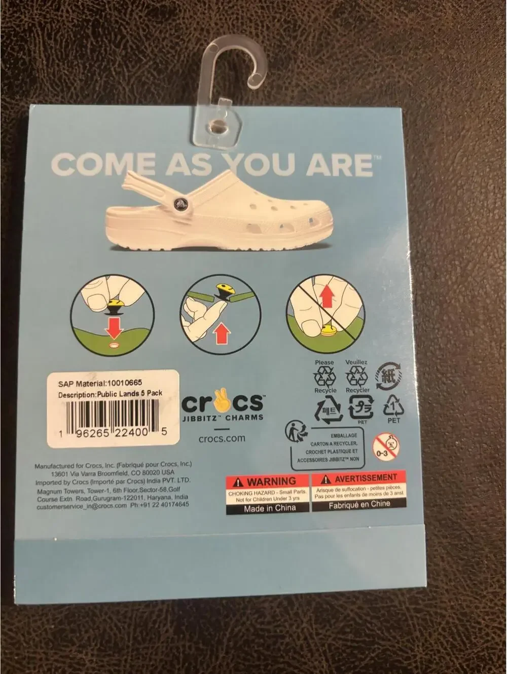 Crocs Jibbitz Public Lands Camping Charm Set 5 Pack NWT